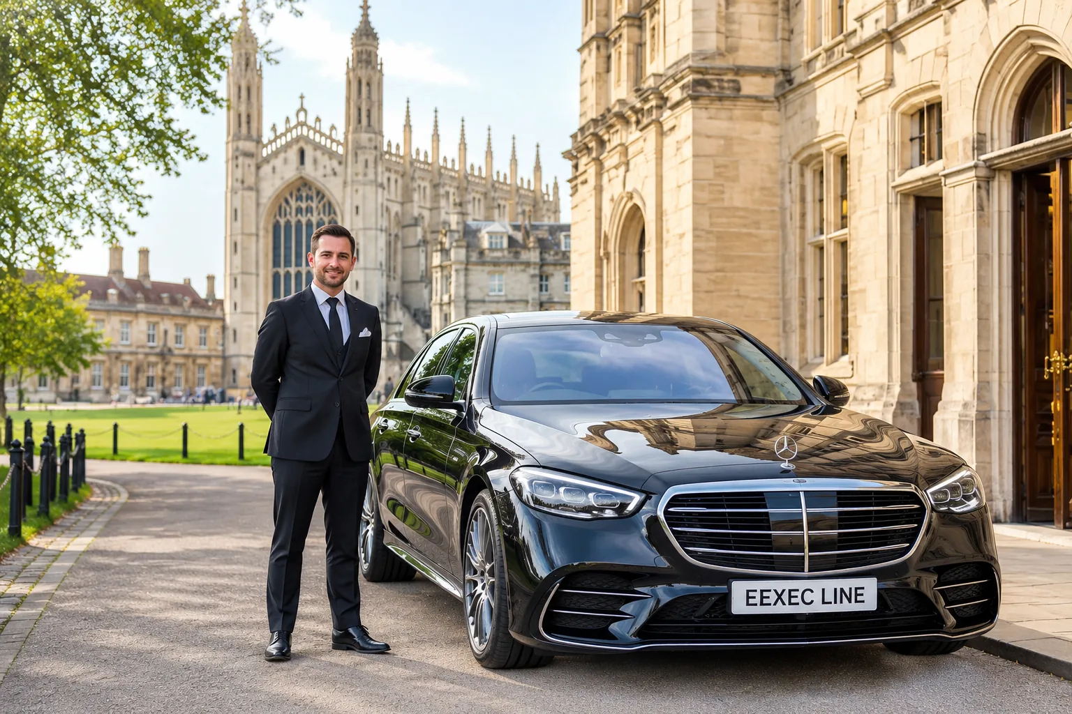 Executive Line Chauffeurs chauffeur service — luxury vehicle on Cambridge street